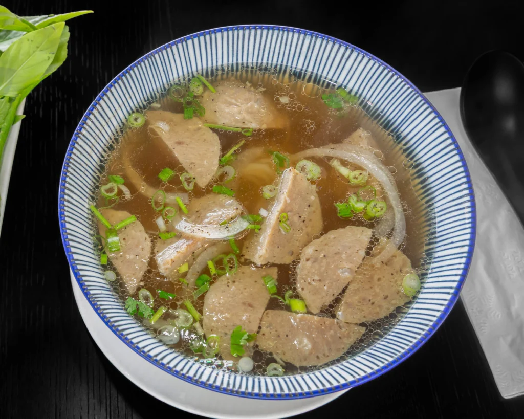 Meatball Pho at Pho REDBO in Garden Grove